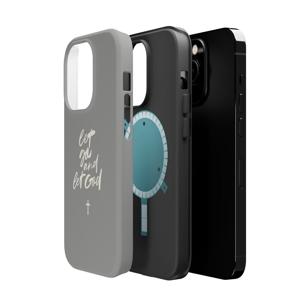 Let Go and Let God Grey iPhone Case