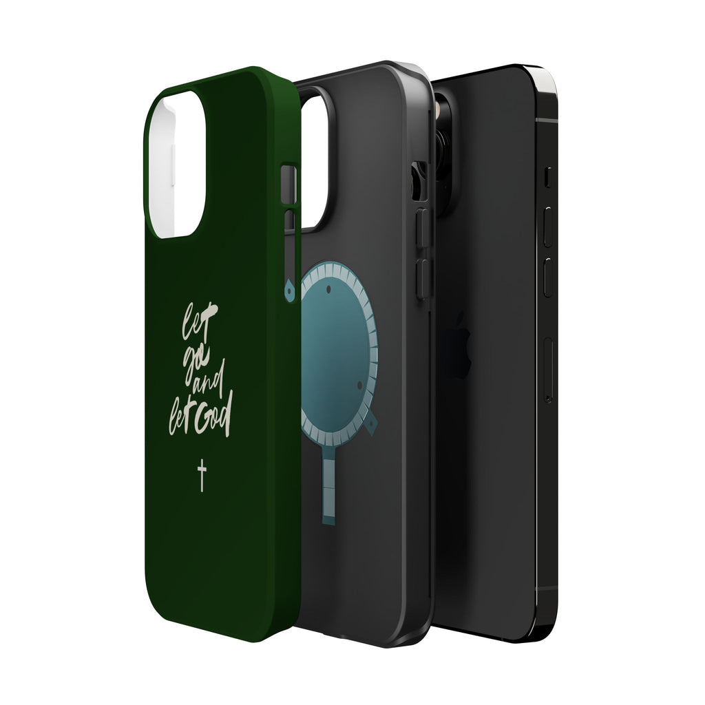 Let Go and let God Dark Green Case