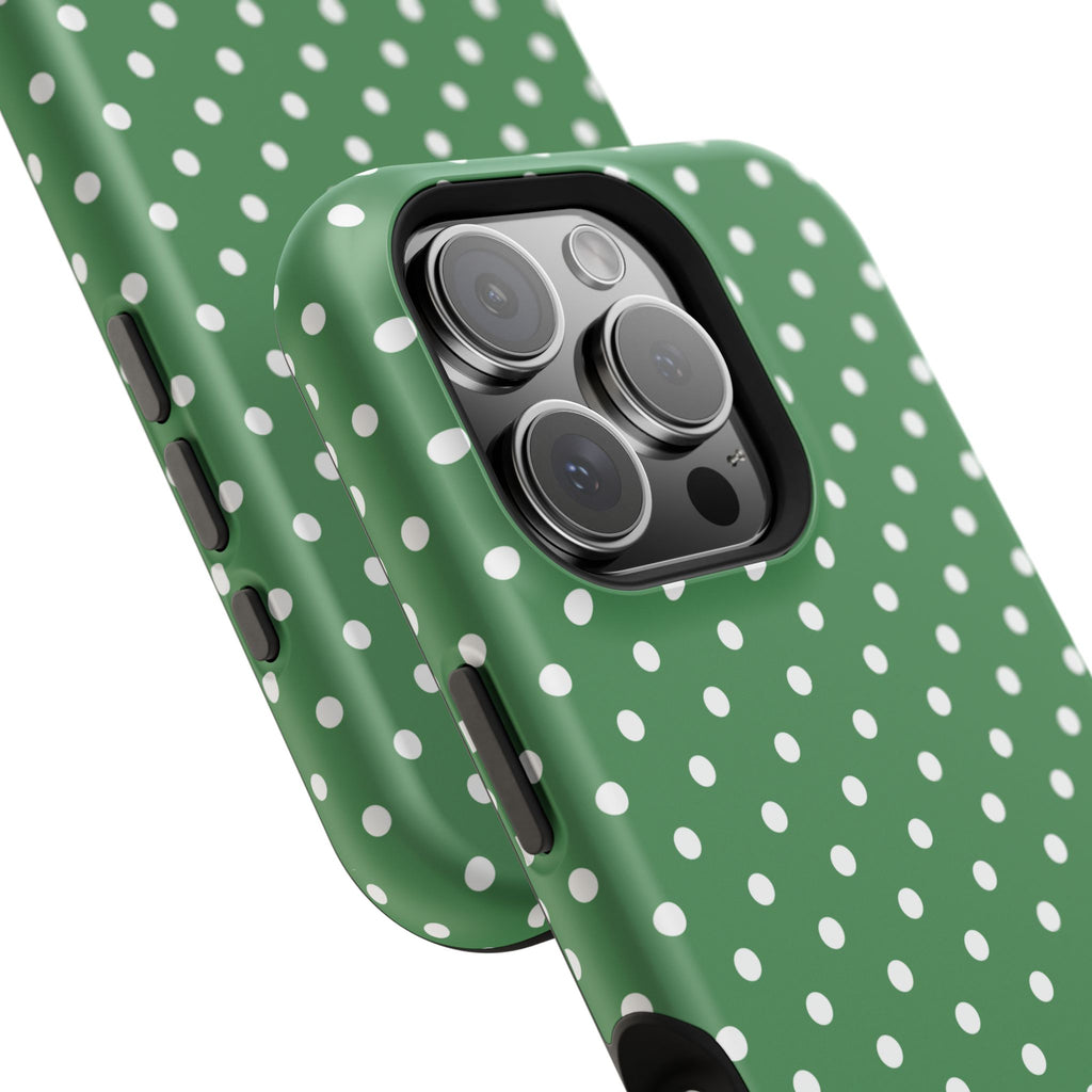 Green Polka Dot iPhone Case