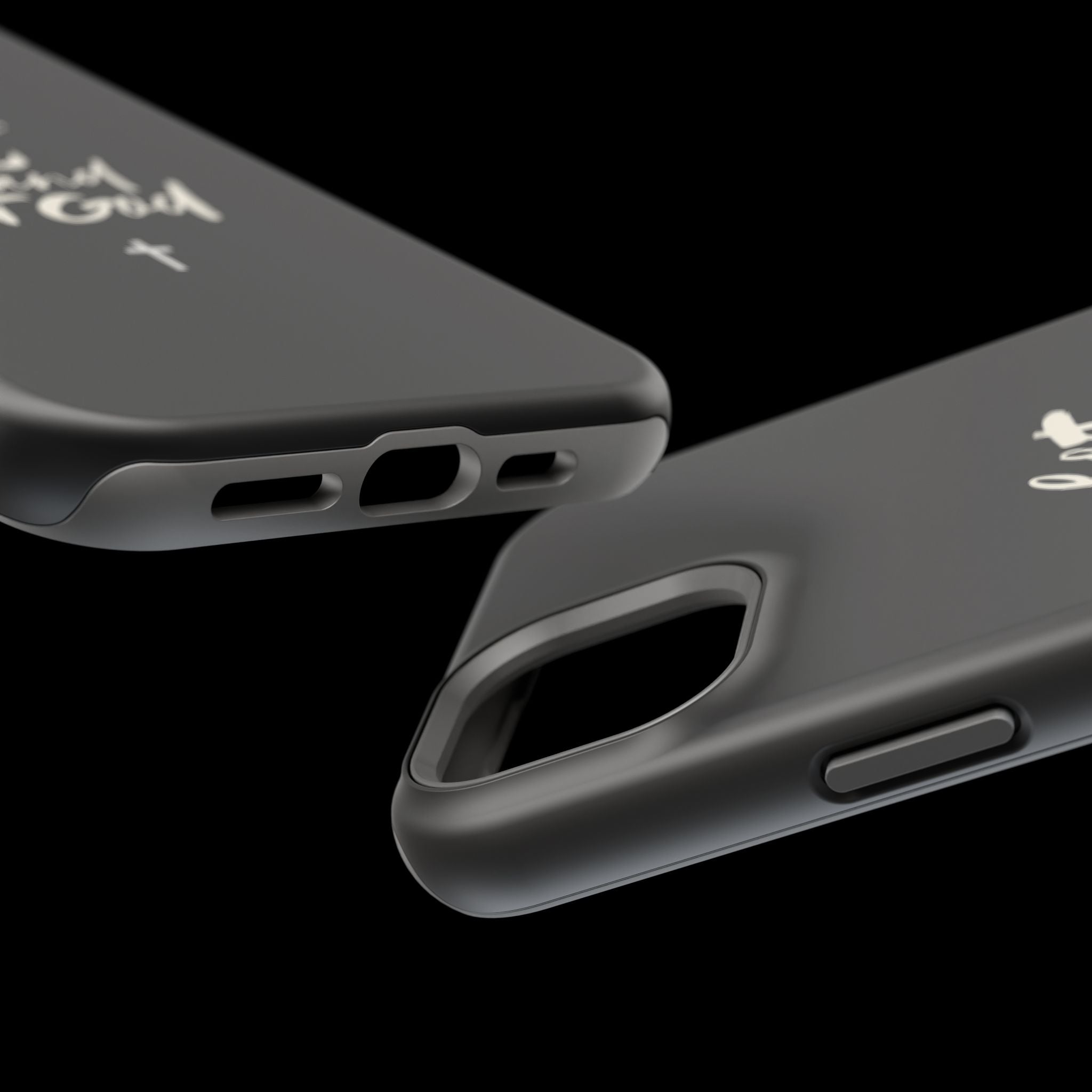 Let Go and Let God Black iPhone Case