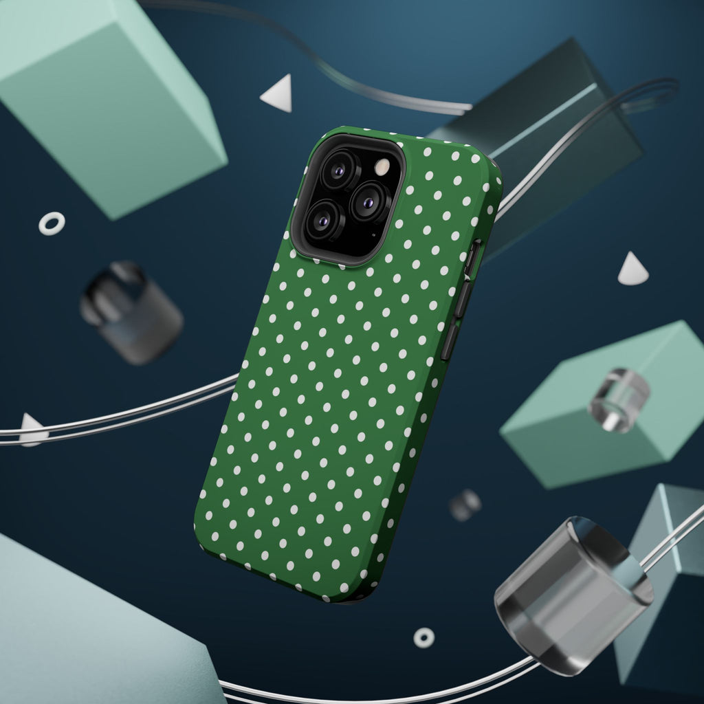 Green Polka Dot iPhone Case