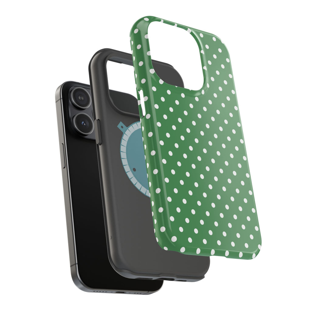 Green Polka Dot iPhone Case
