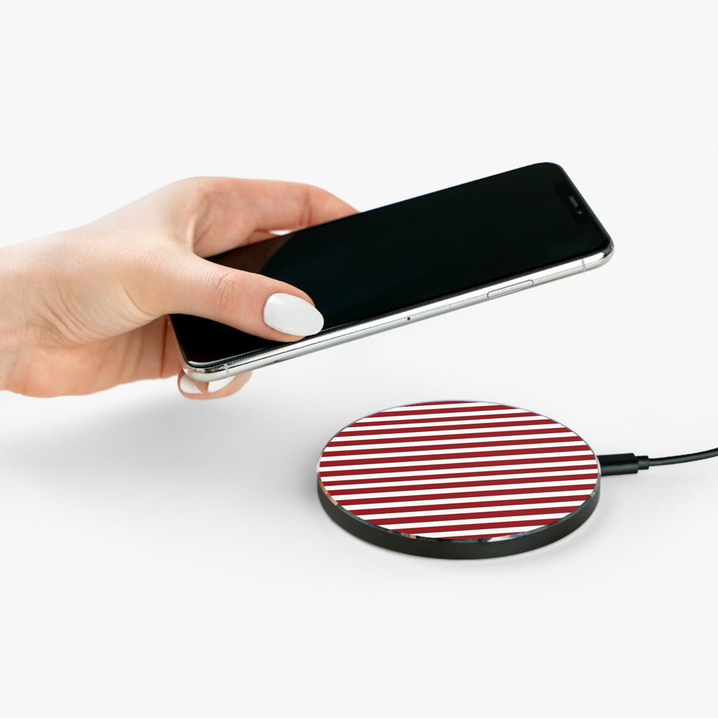 Candy Cane Wireless Charging Pad