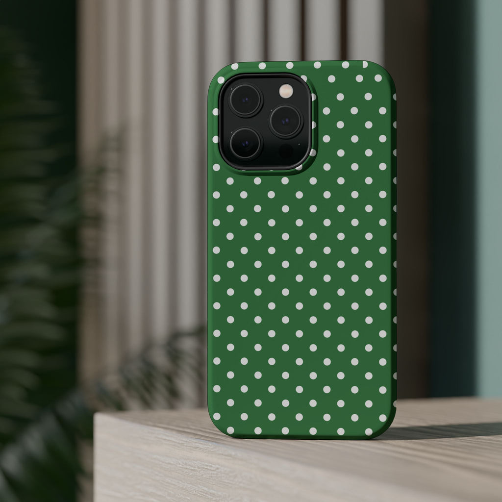 Green Polka Dot iPhone Case