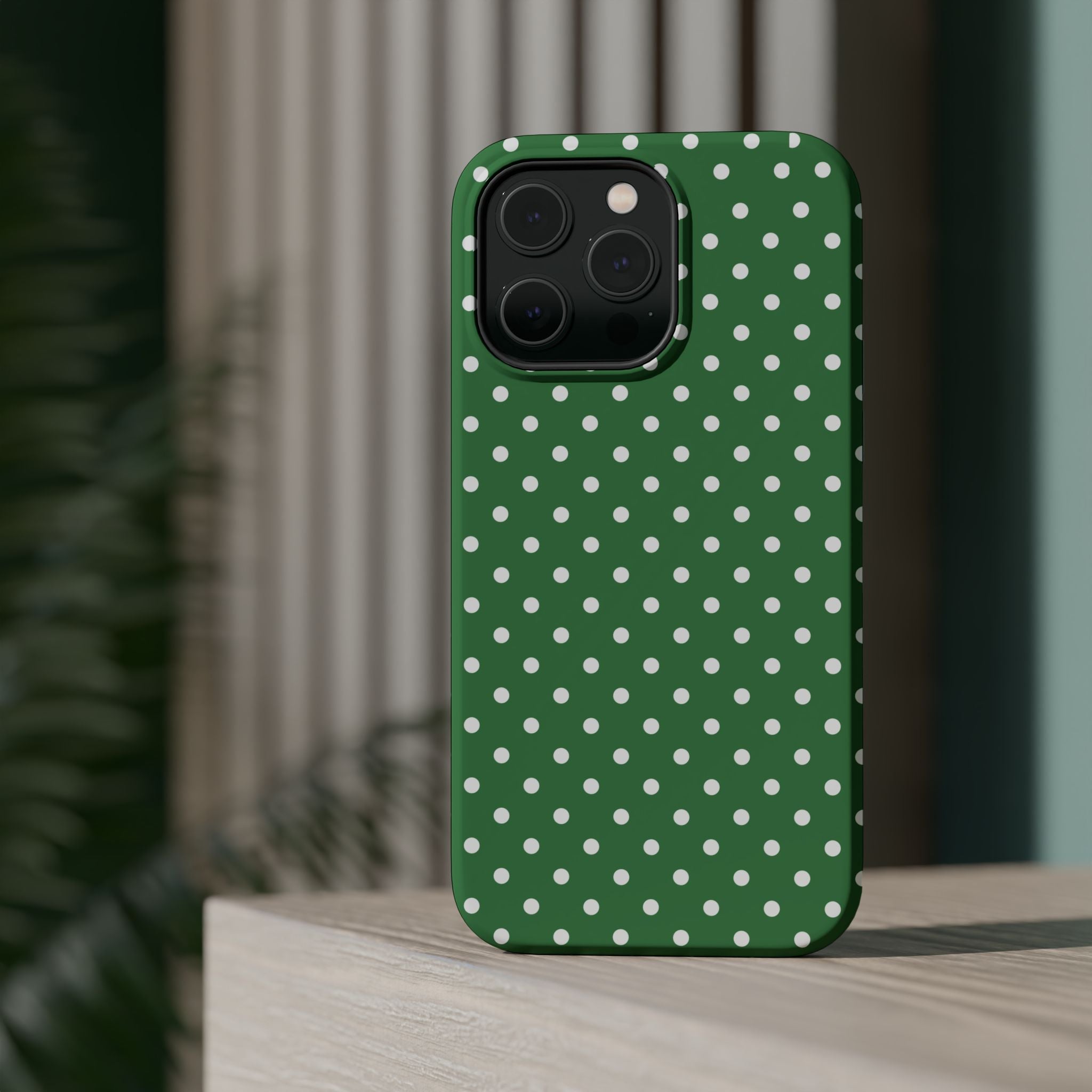 Green Polka Dot iPhone Case