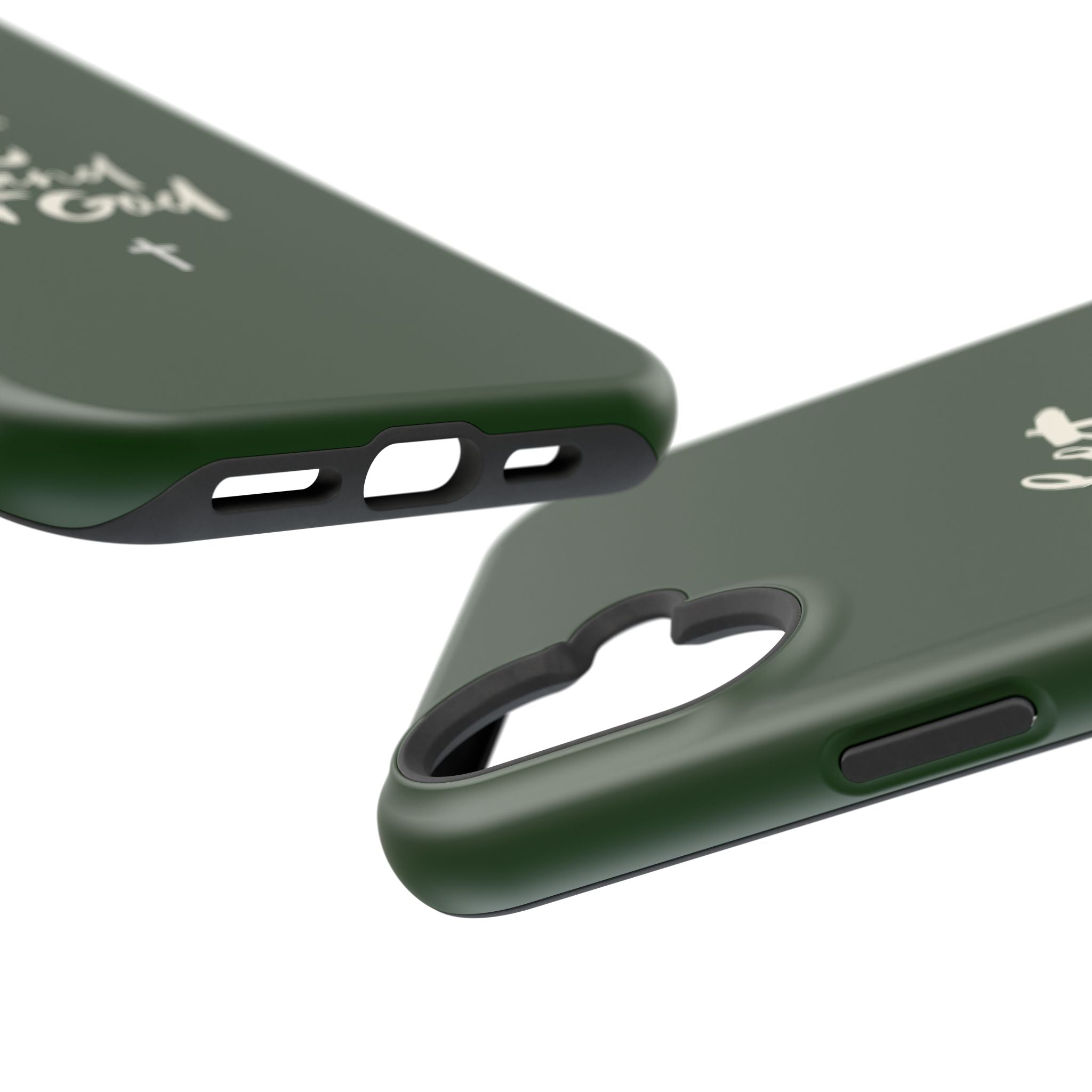 Let Go and let God Dark Green Case