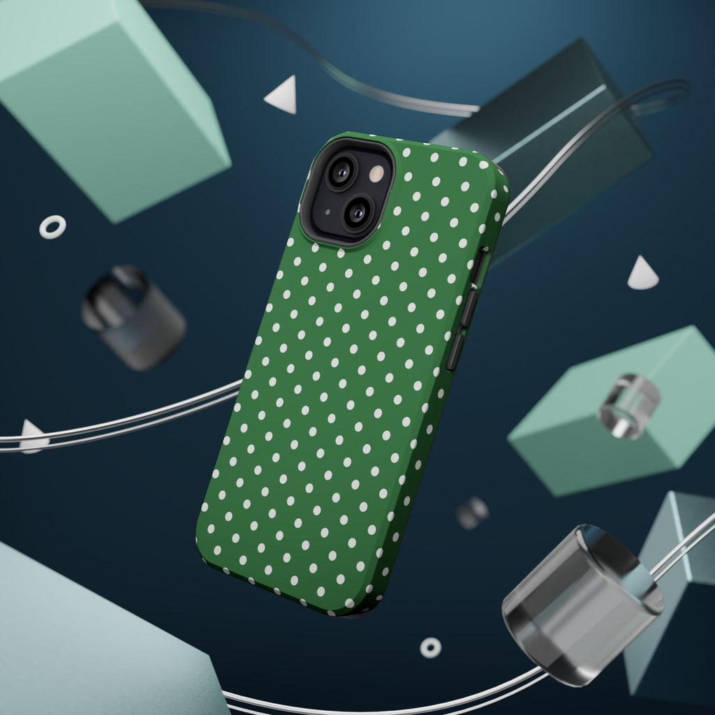 Green Polka Dot iPhone Case