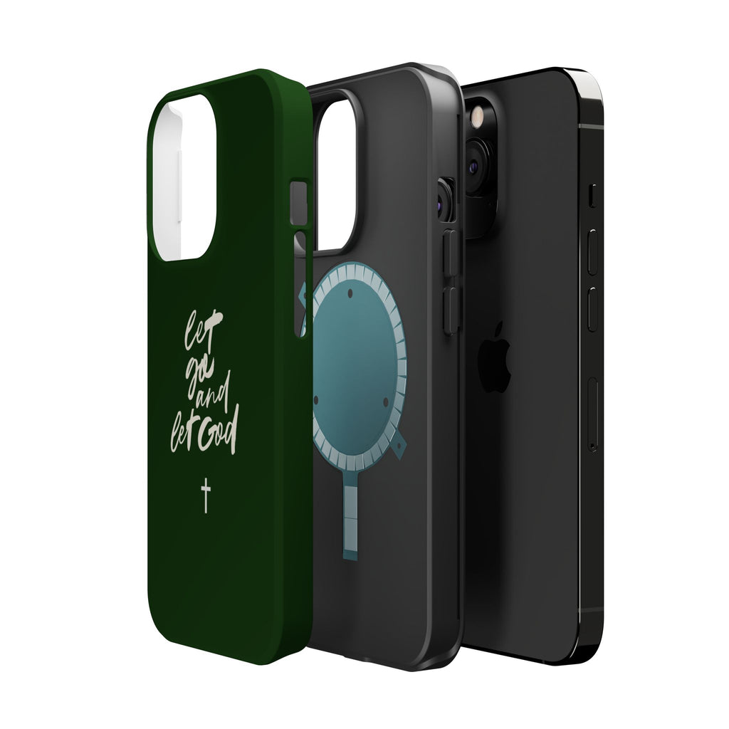 Let Go and let God Dark Green Case