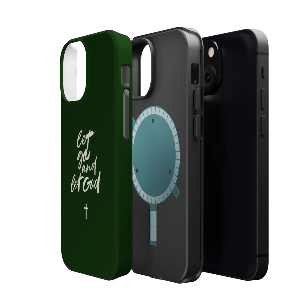 Let Go and let God Dark Green Case