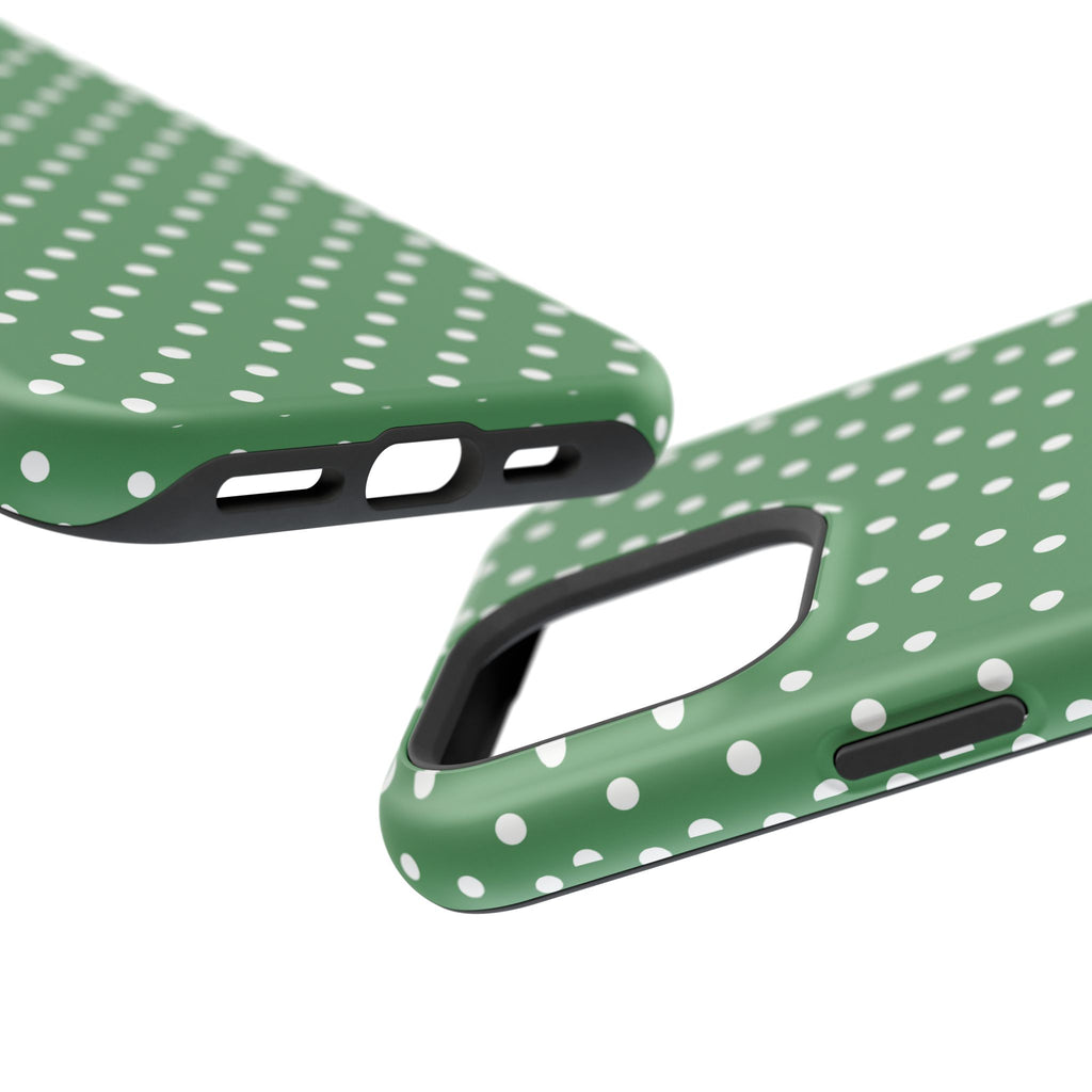 Green Polka Dot iPhone Case