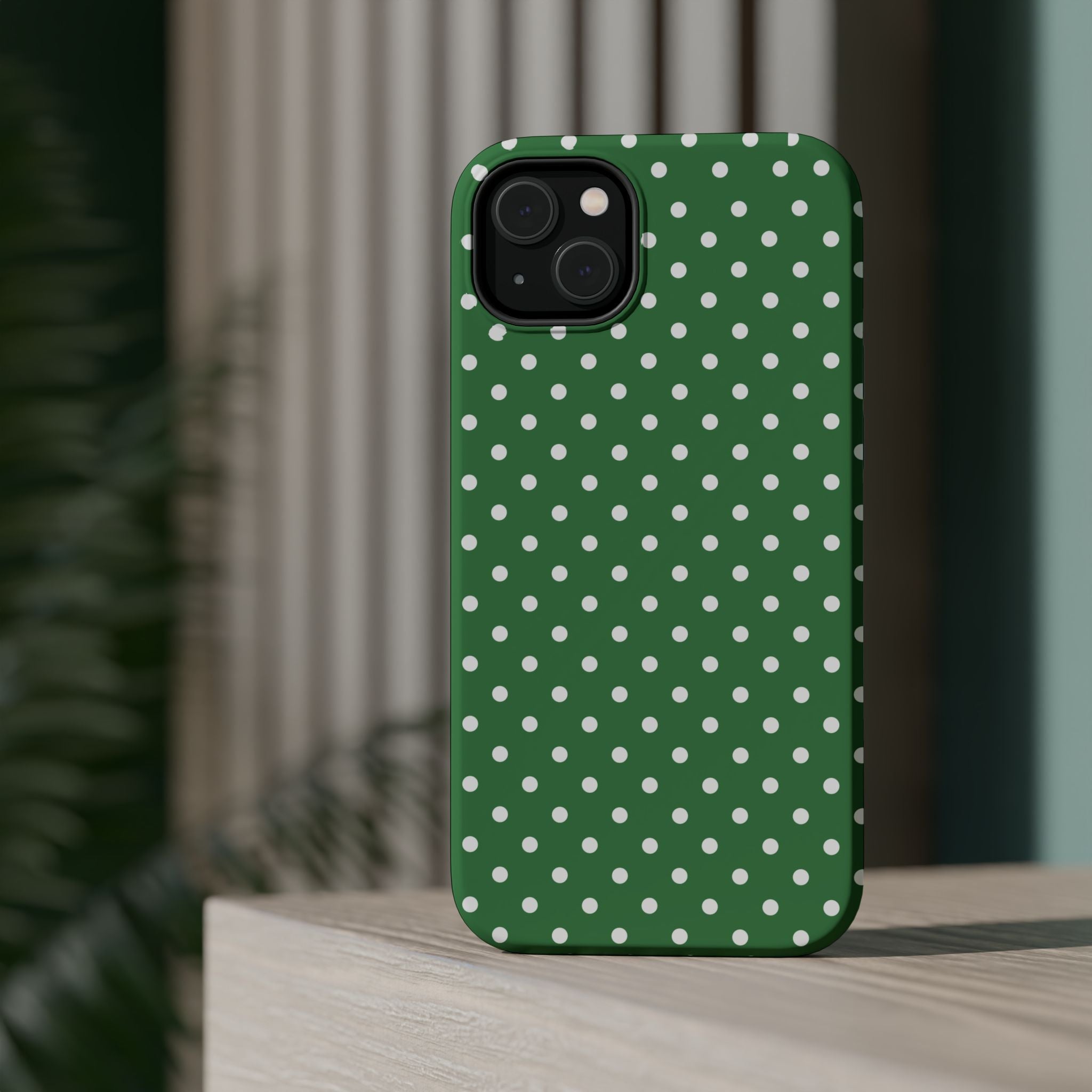 Green Polka Dot iPhone Case