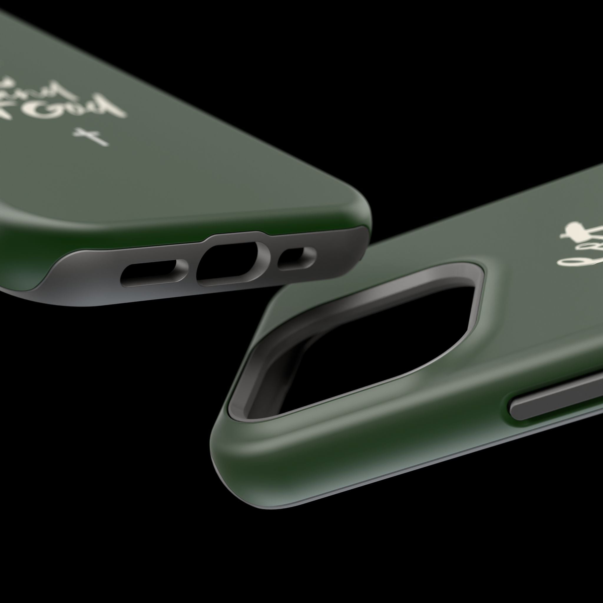 Let Go and let God Dark Green Case