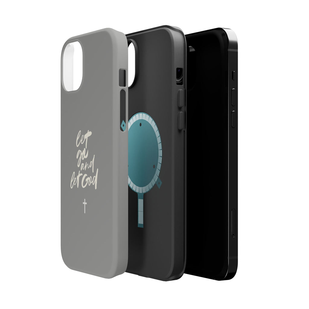 Let Go and Let God Grey iPhone Case