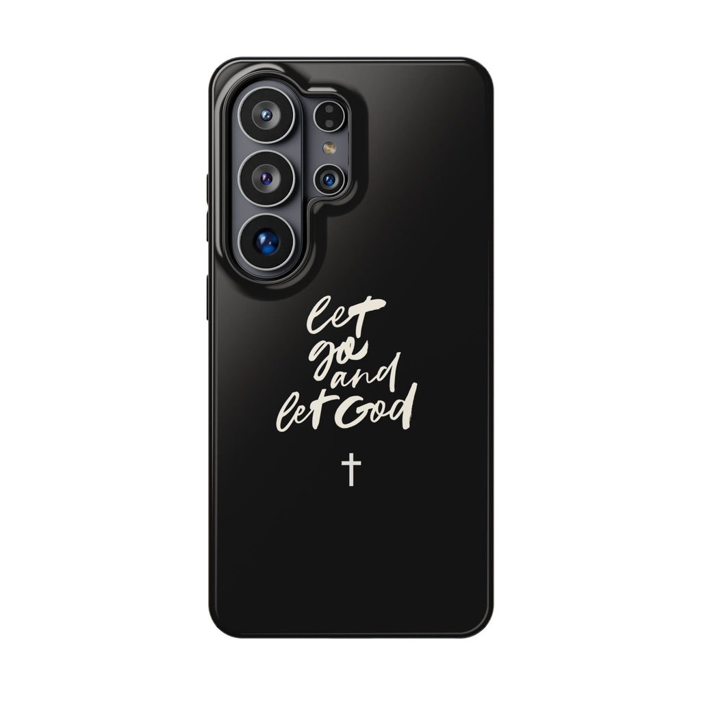 Let Go and Let God Black iPhone Case