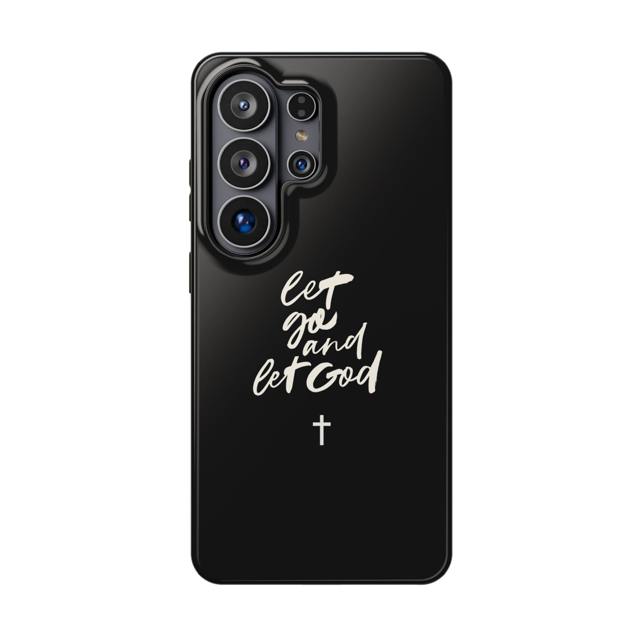 Let Go and Let God Black iPhone Case