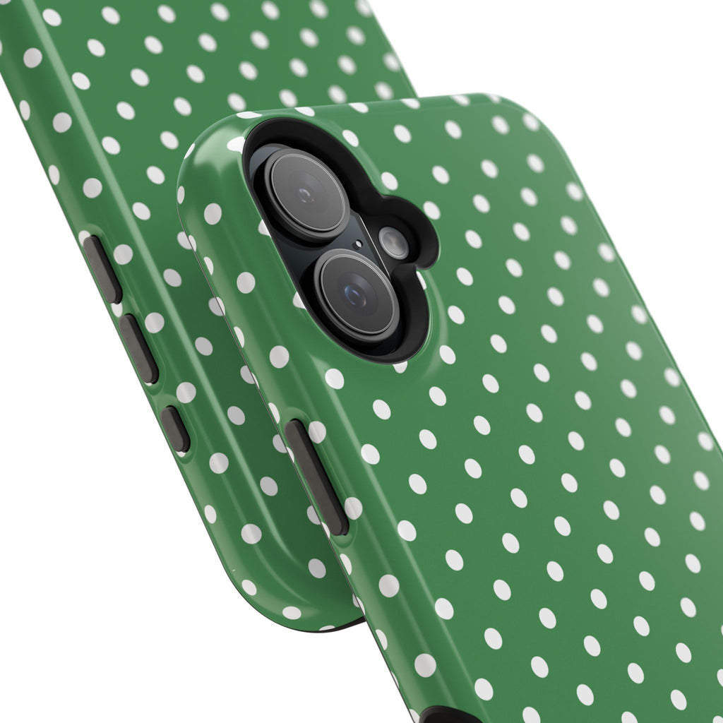 Green Polka Dot iPhone Case