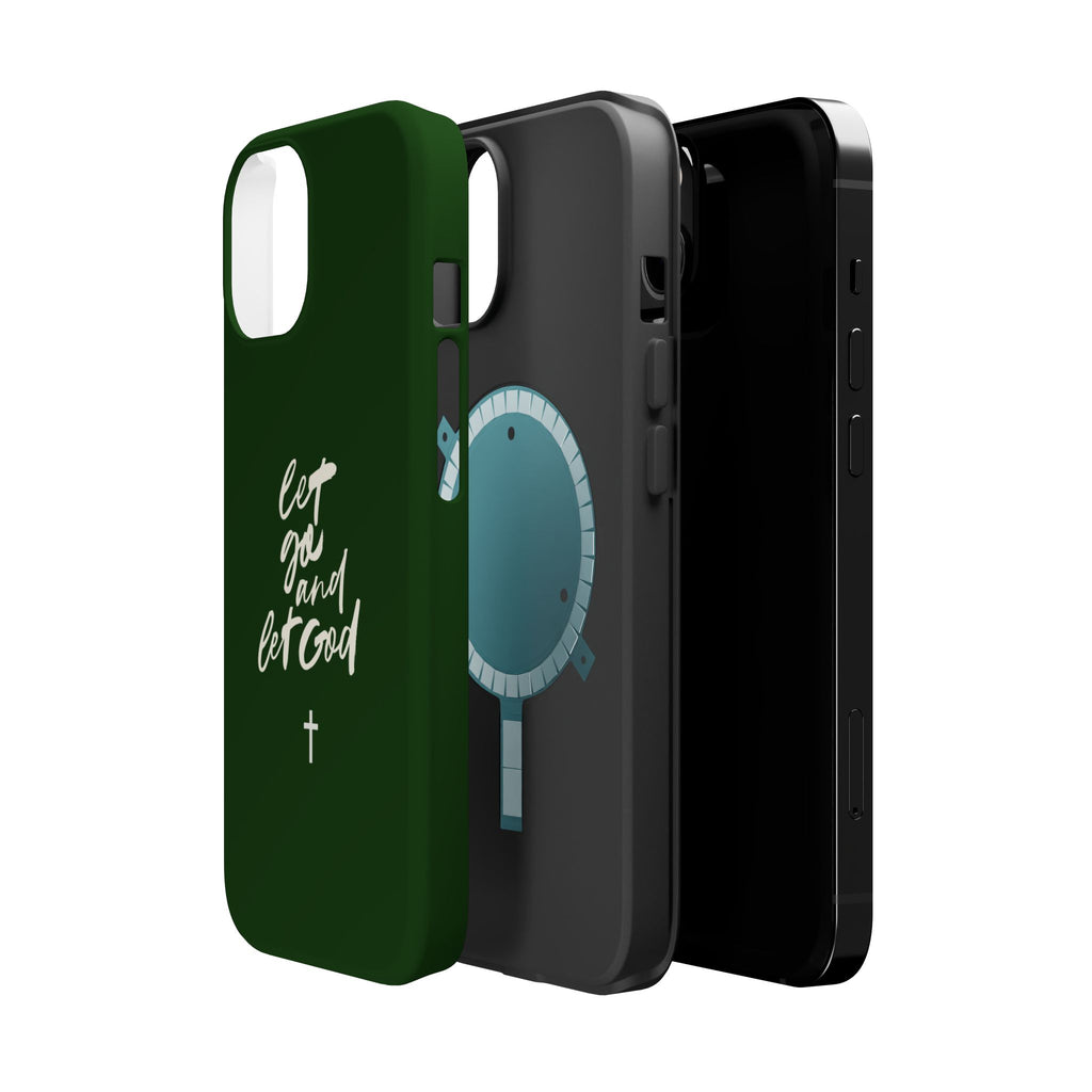 Let Go and let God Dark Green Case