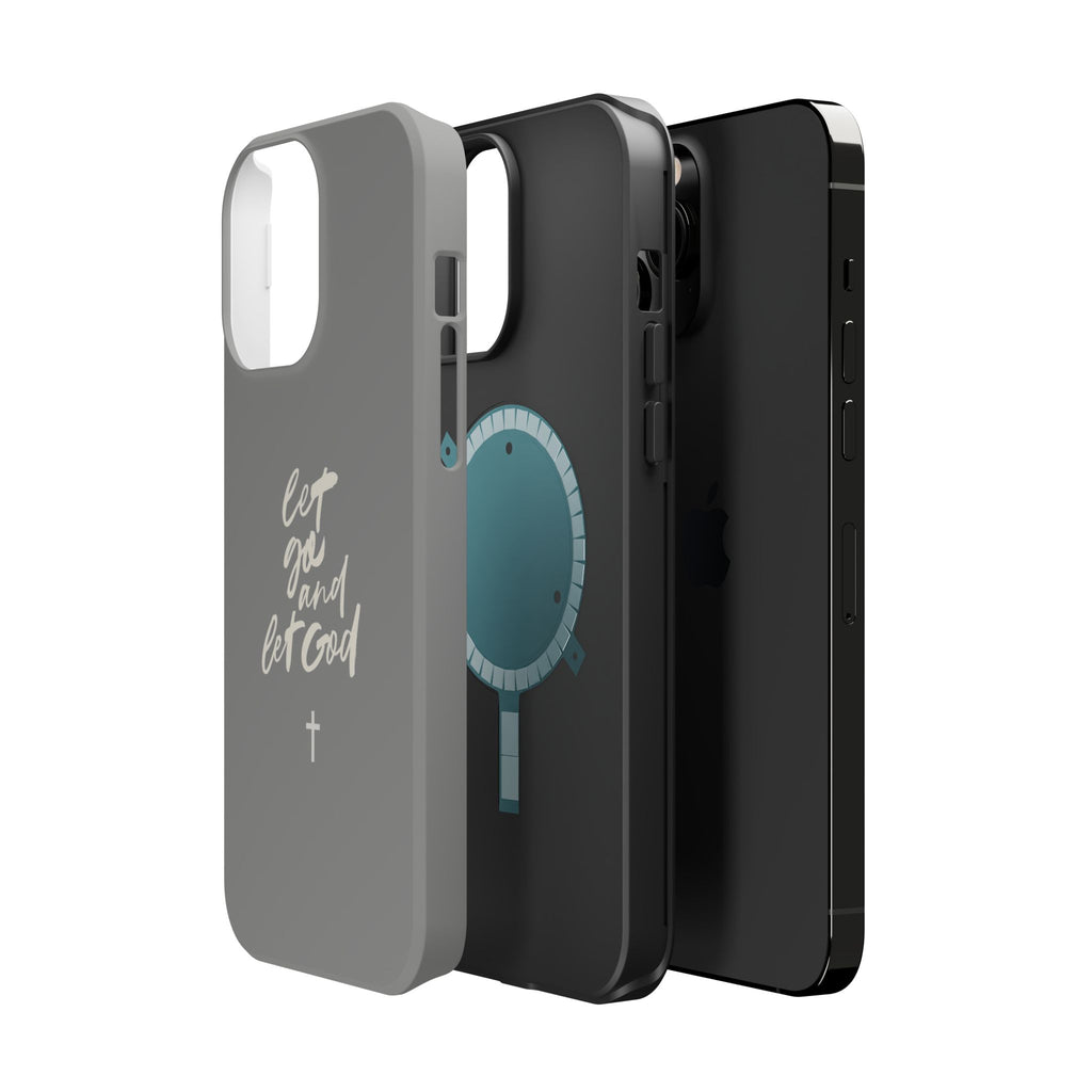 Let Go and Let God Grey iPhone Case