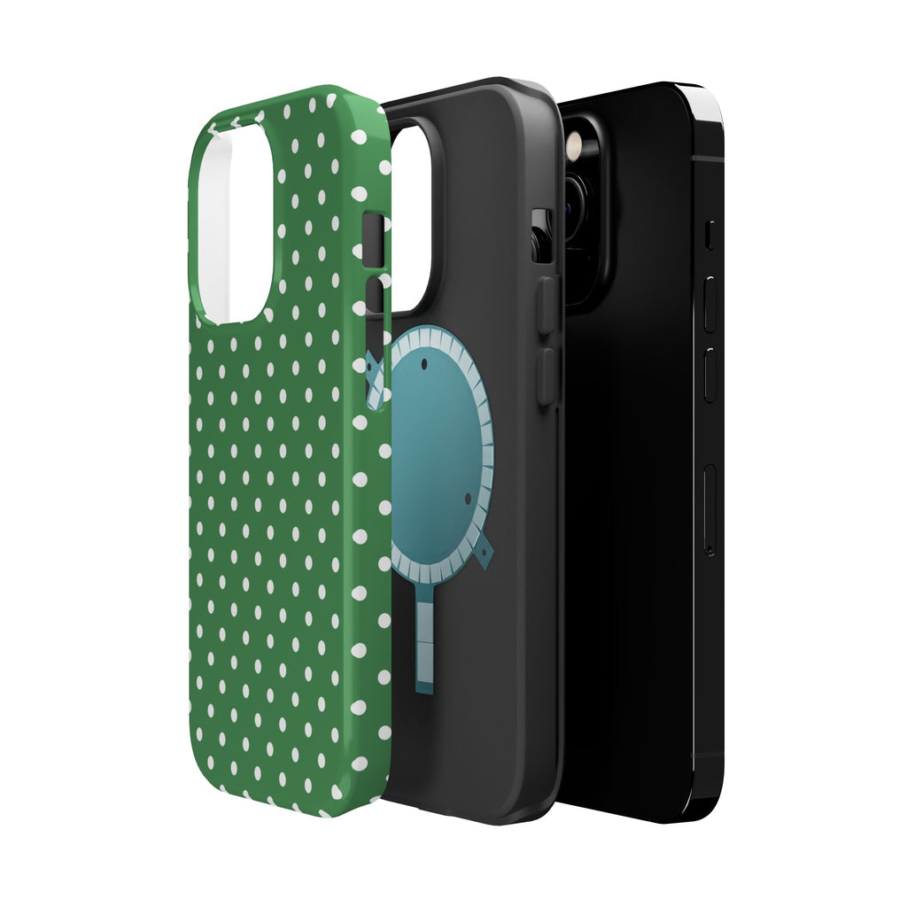 Green Polka Dot iPhone Case