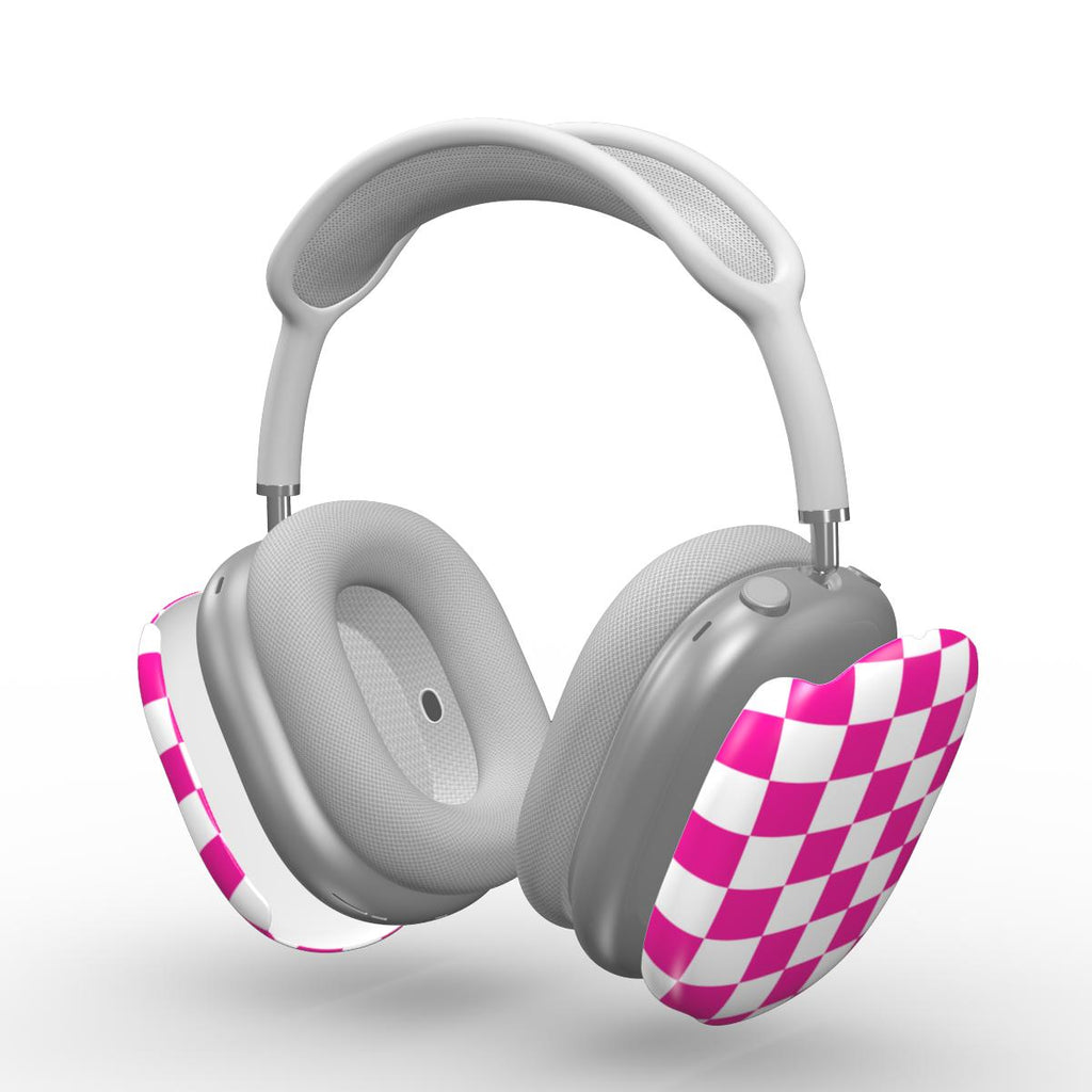 Hot Pink Check AirPods Max Case