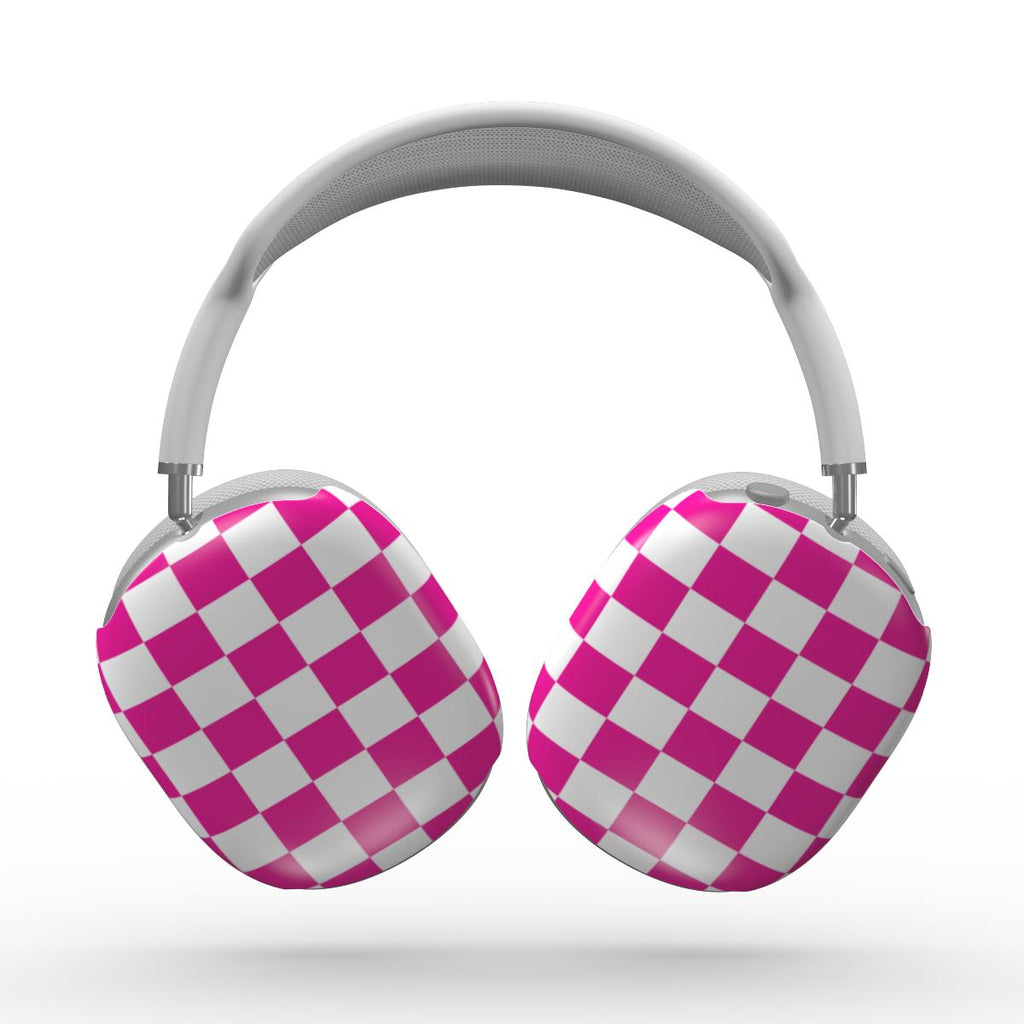 Hot Pink Check AirPods Max Case
