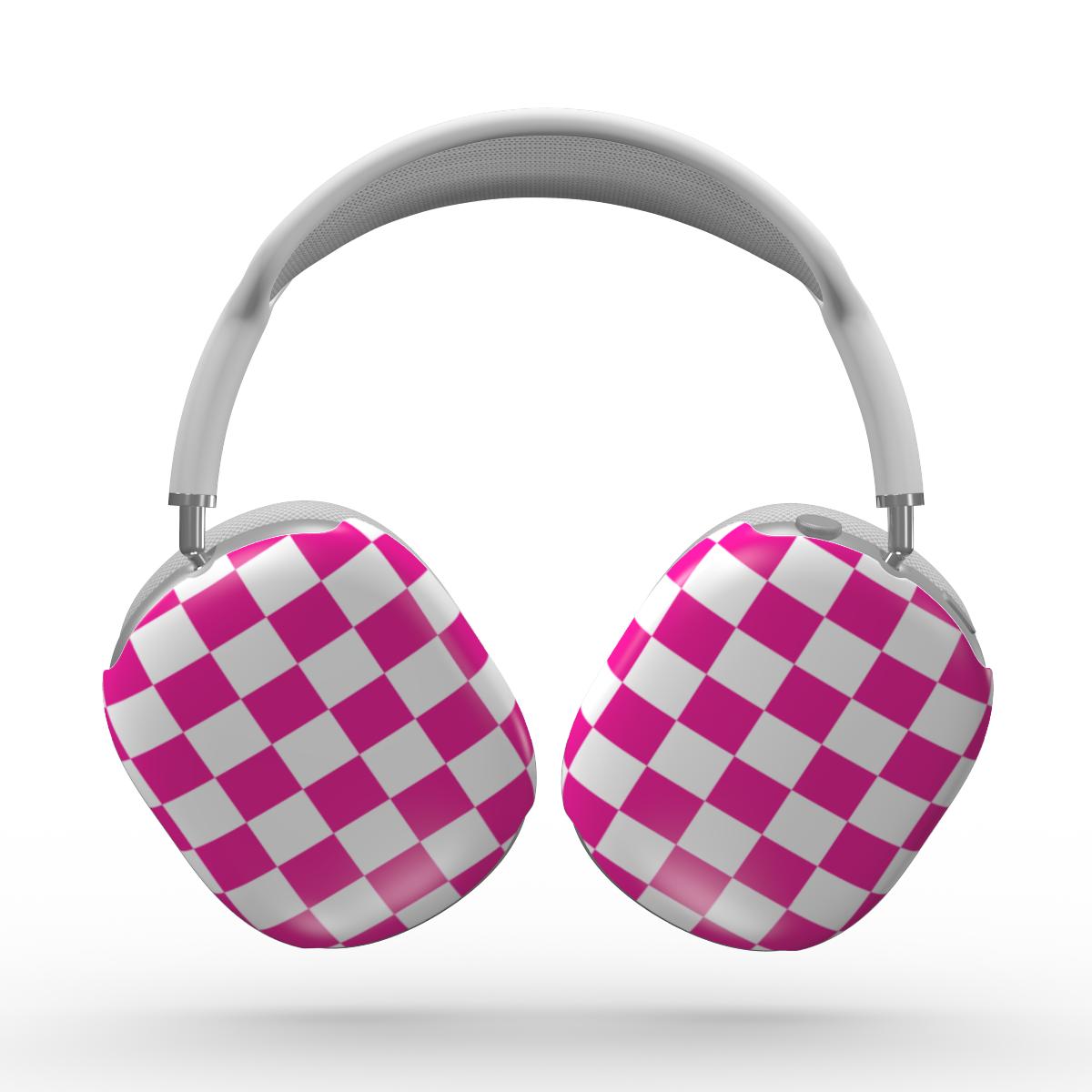 Hot Pink Check AirPods Max Case