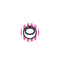 Hot Pink Stripes Ring Holder