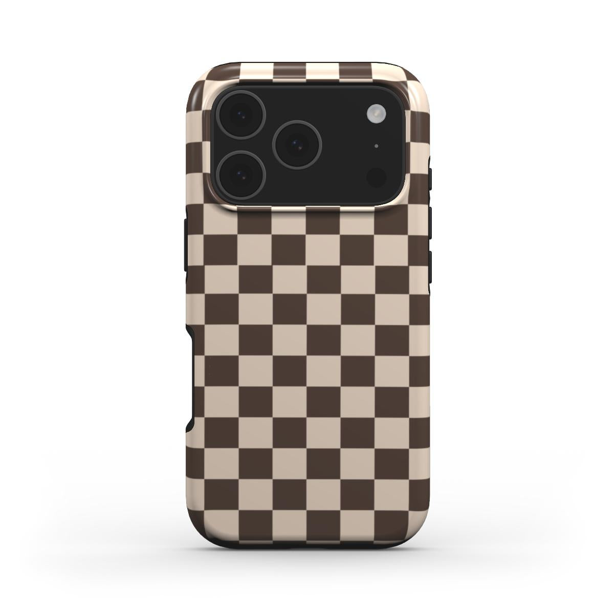 Mocha Check iPhone Case