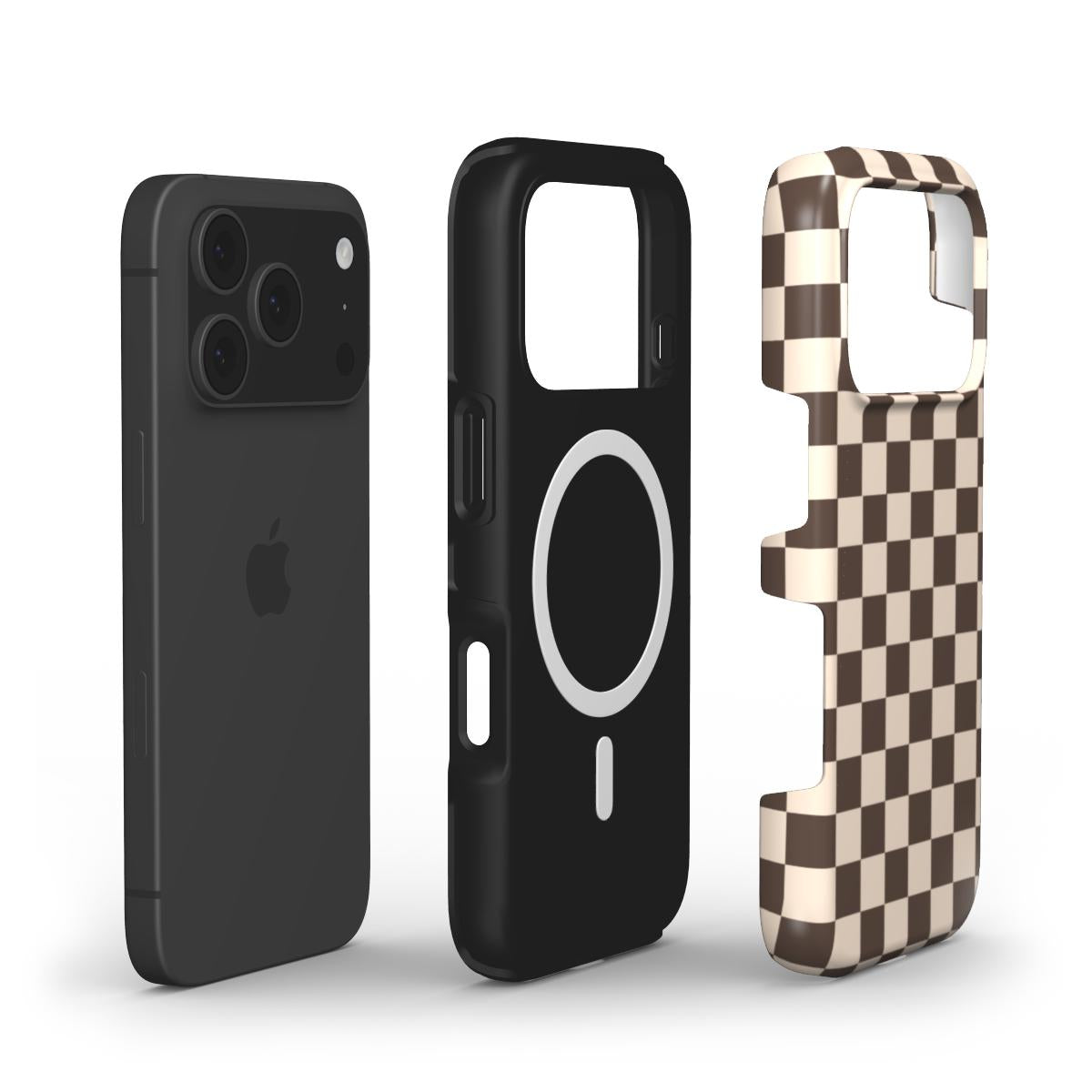 Mocha Check iPhone Case