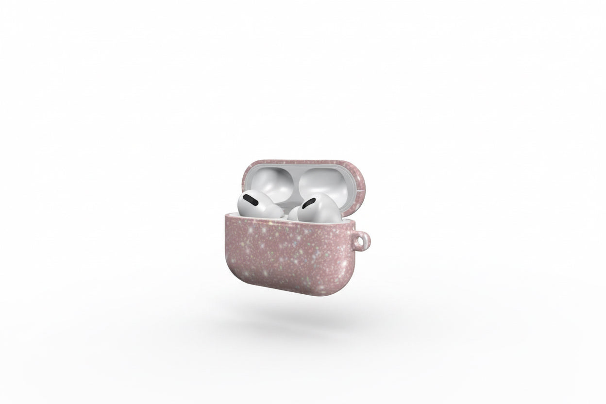 Pink Sparkle AirPods Case
