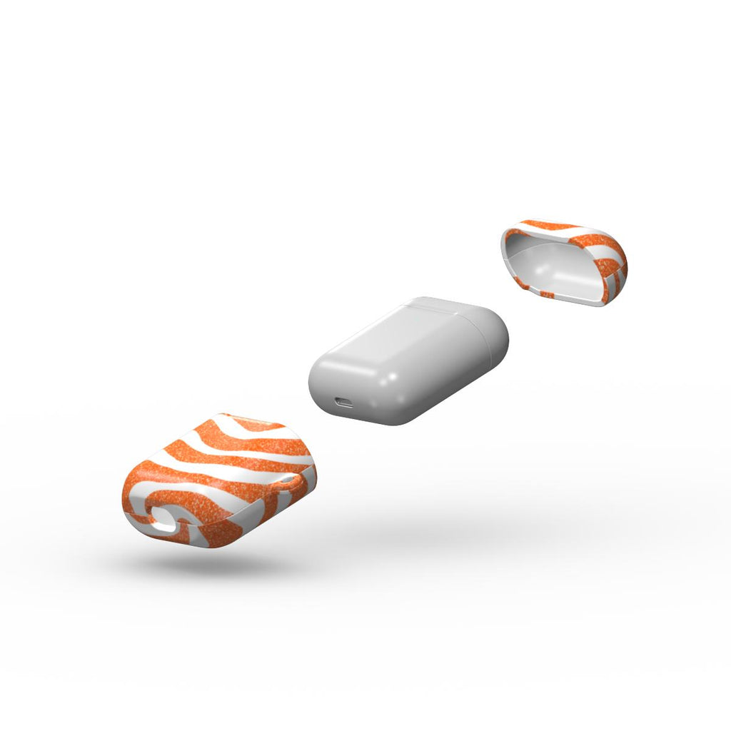 Tangerine Waves AirPod Case