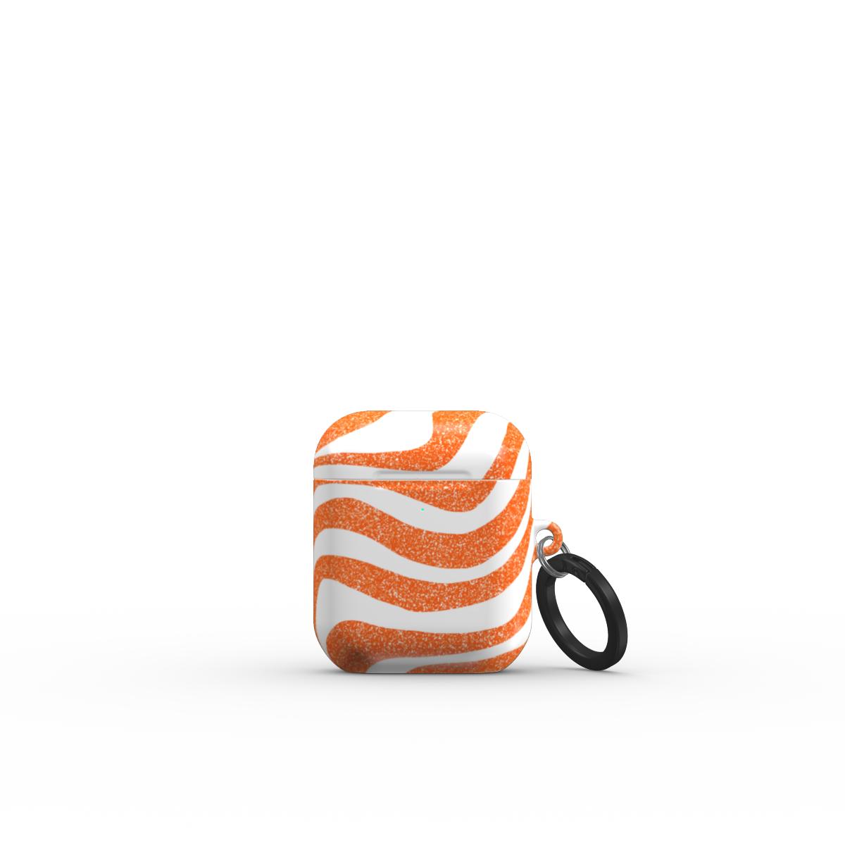 Tangerine Waves AirPod Case