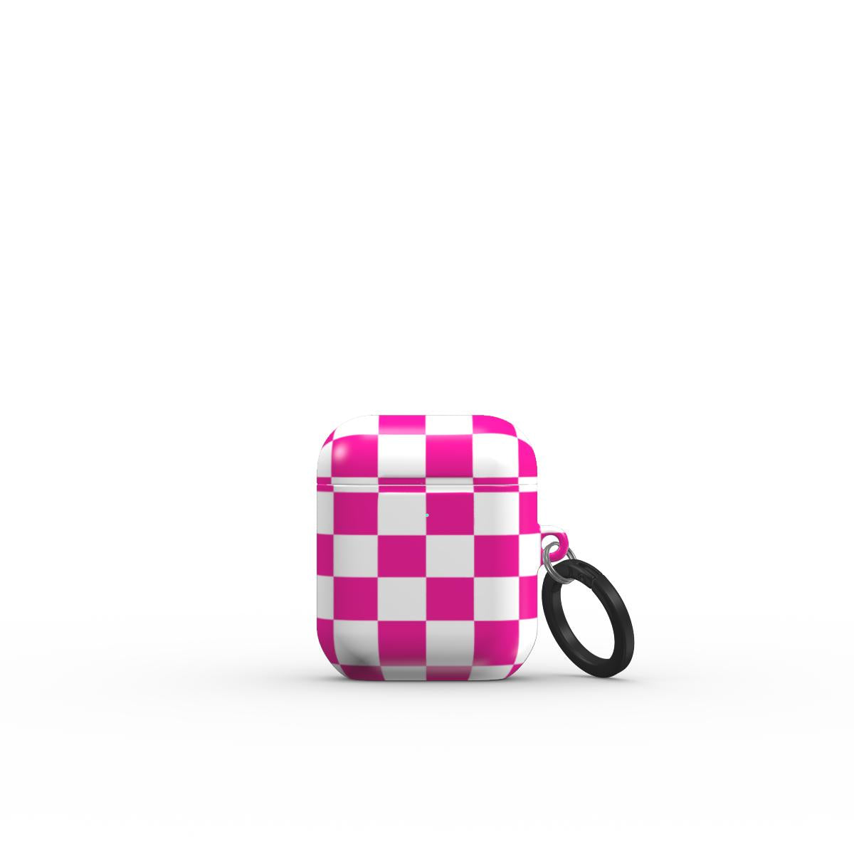 Electric Pink Check AirPod Case