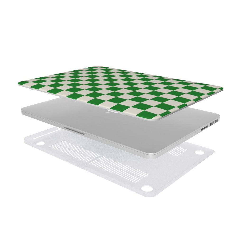 Matcha Check MacBook Case