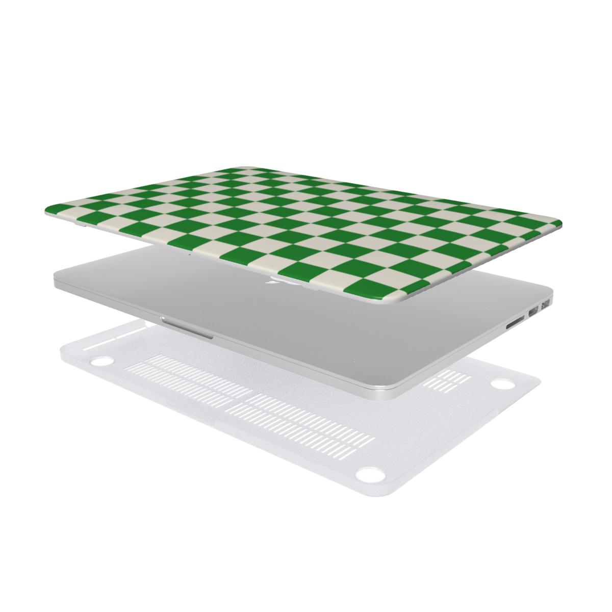 Matcha Check MacBook Case