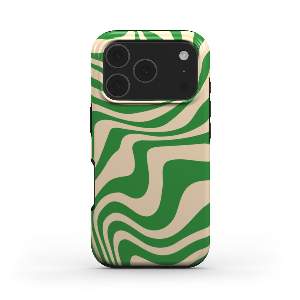 Matcha Cream Swirl iPhone Case