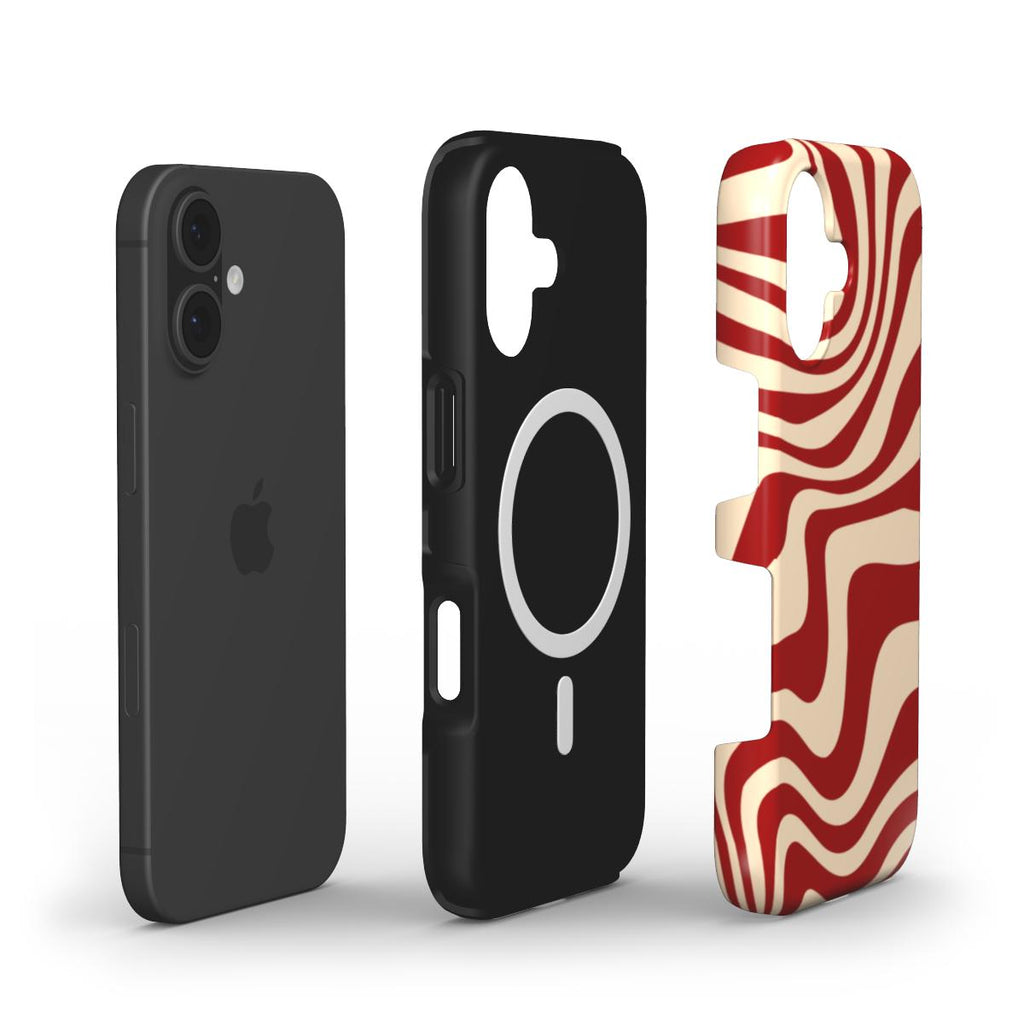 Cherry Cream Swirl iPhone Case