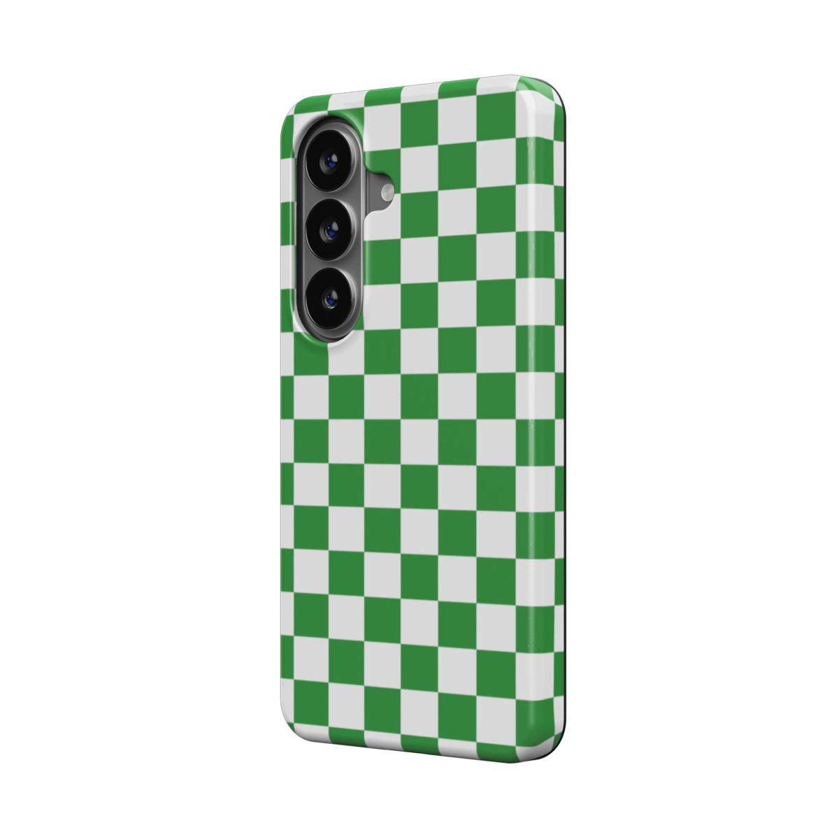 Matcha Check Samsung Phone Case