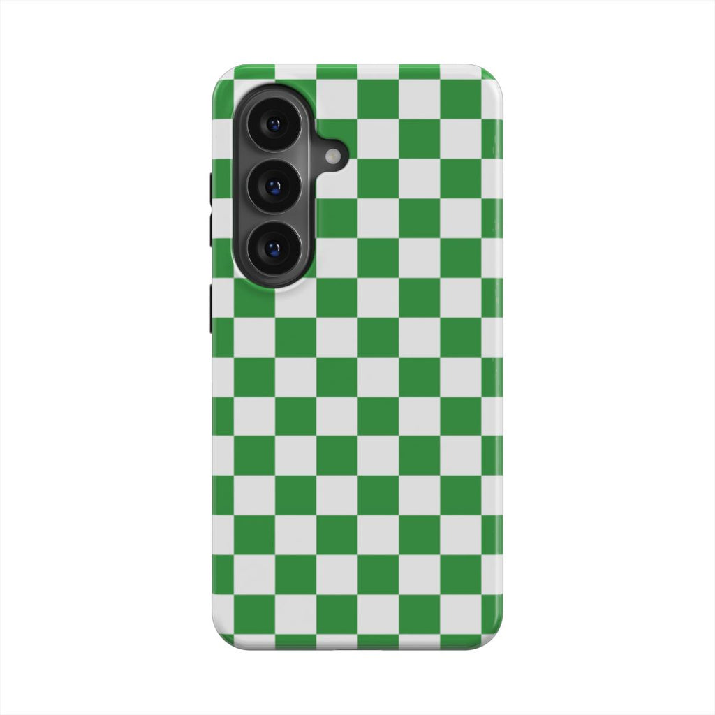 Matcha Check Samsung Phone Case