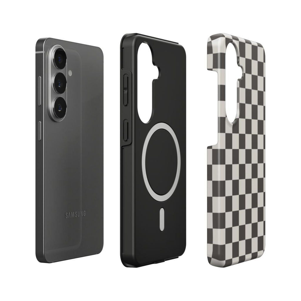 Espresso Foam Check Samsung Galaxy Case
