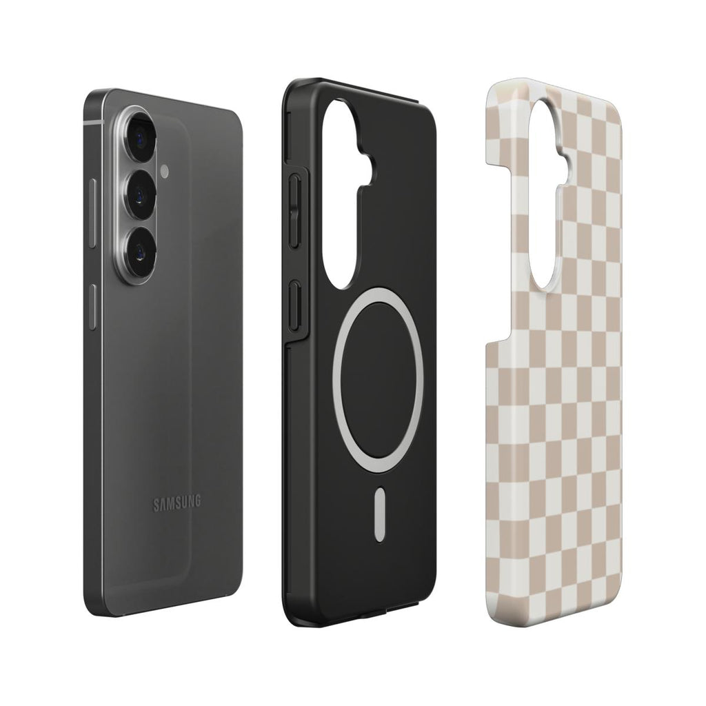 Latte Check Samsung Galaxy Case