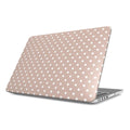 Nude polka dot MacBook Case