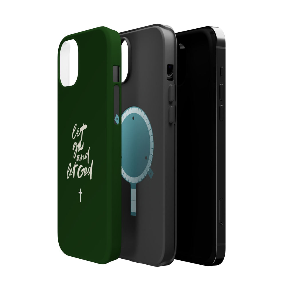Let Go and let God Dark Green Case