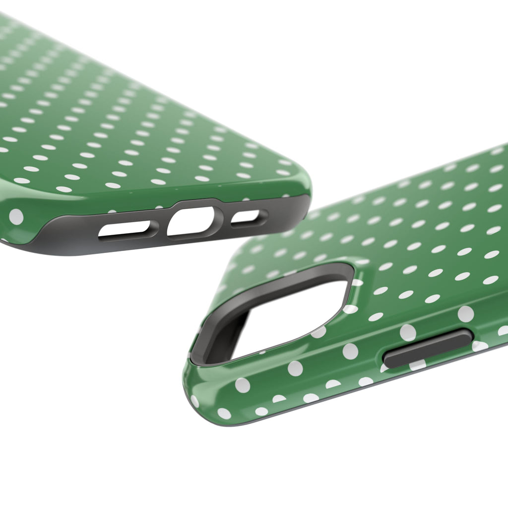 Green Polka Dot iPhone Case