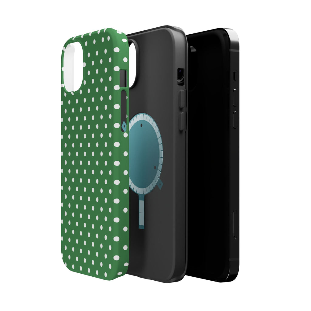 Green Polka Dot iPhone Case