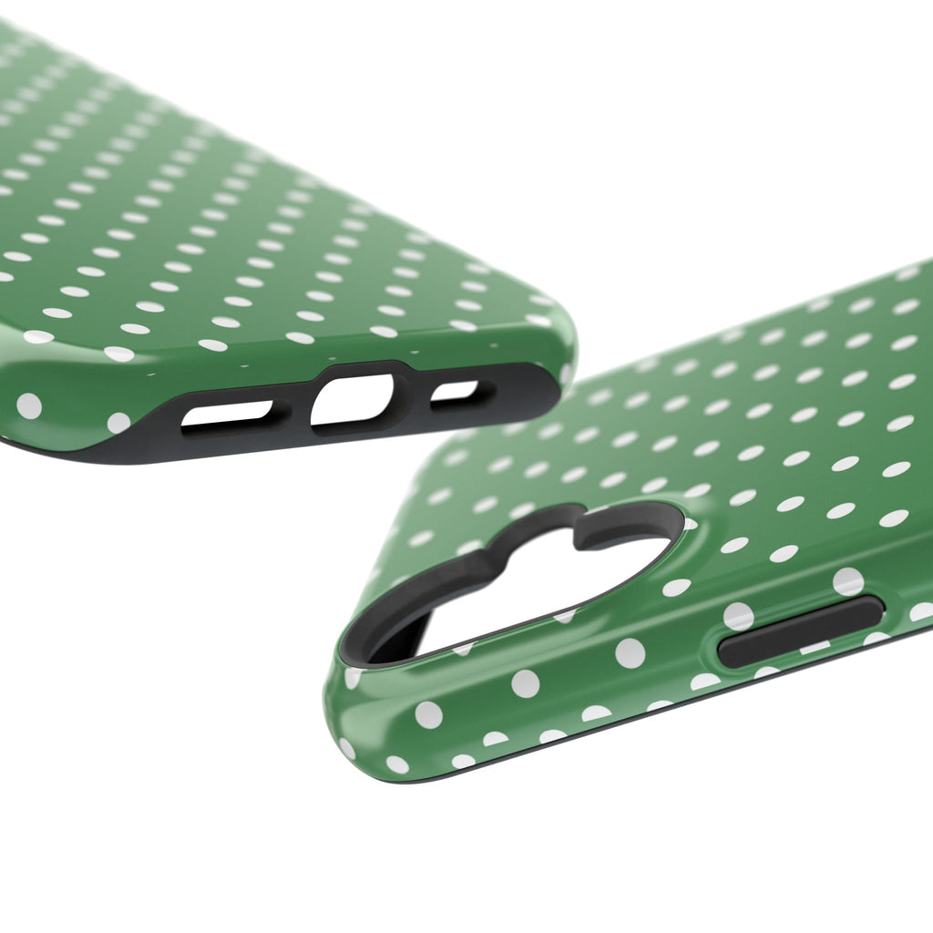 Green Polka Dot iPhone Case