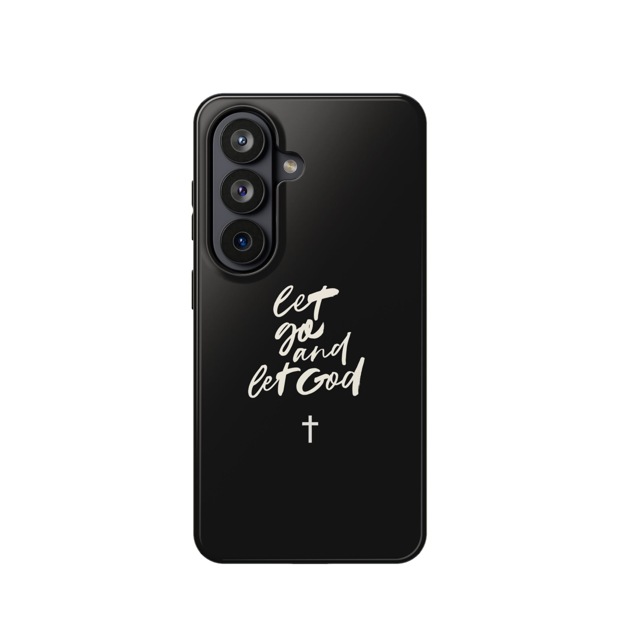 Let Go and Let God Black iPhone Case