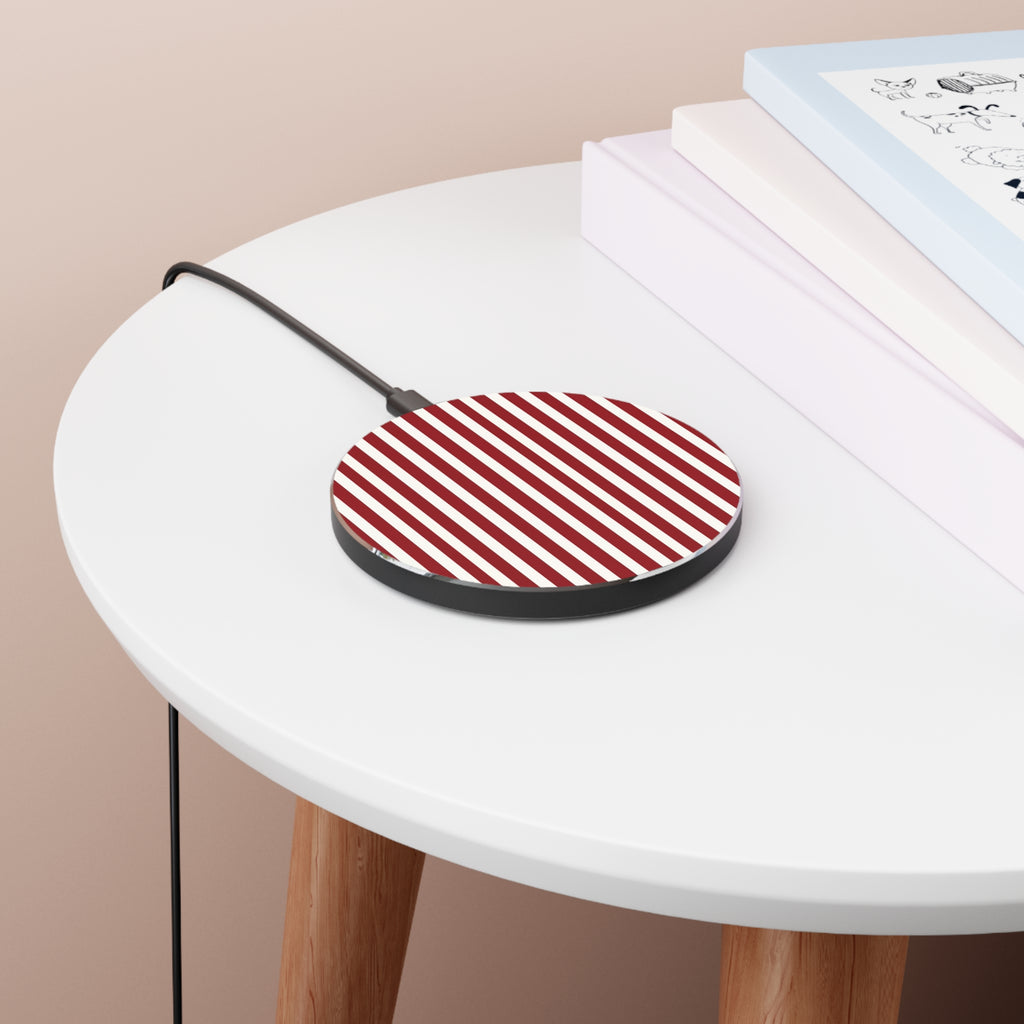 Candy Cane Wireless Charging Pad