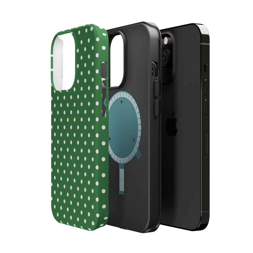 Green Polka Dot iPhone Case