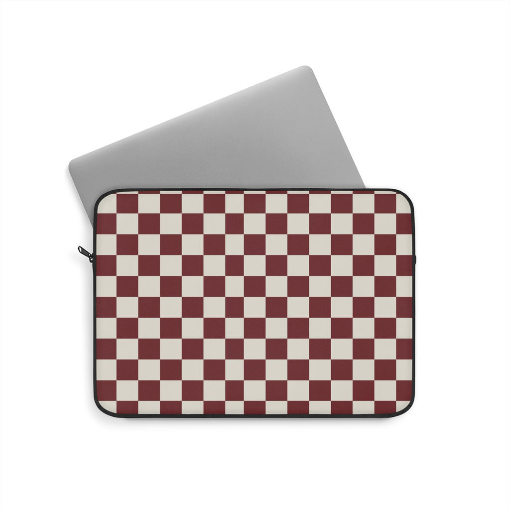 Cherry Check Laptop Sleeve
